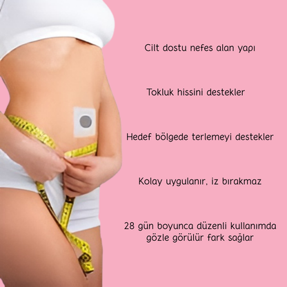 Göbek Yağı Eritme Göbek Bandı (Slim Patch) (30' Lu) 1 Aylık